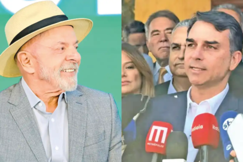 Flávio Bolsonaro e Lula empatam em rejeição, com 47% cada, aponta Ipespe