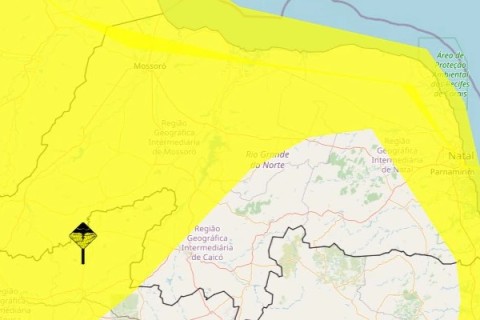 Inmet emite alertas de chuvas para mais de 120 cidades do RN; veja lista