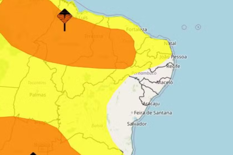 Inmet emite alerta de chuvas intensas para todo o RN até sábado
