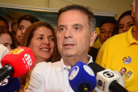 Rogério Marinho acompanha Flávio em anúncio de pedido de anulação da eleição